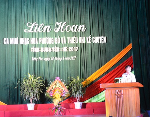 LIÊN HOAN CA- MÚA- NHẠC HOA PHƯỢNG ĐỎ VÀ THIẾU NHI KỂ CHUYỆN TỈNH HƯNG YÊN HÈ NĂM 2017