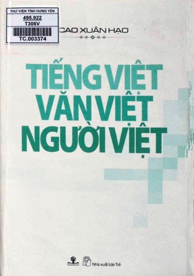 Tiếng Việt -Văn Việt -Người Việt 