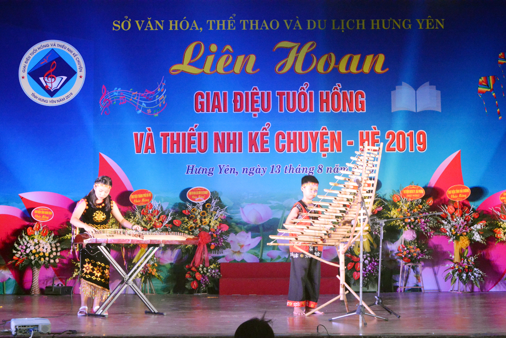 Liên hoan Giai điệu tuổi hồng và Thiếu nhi kể chuyện tỉnh Hưng Yên hè 2019