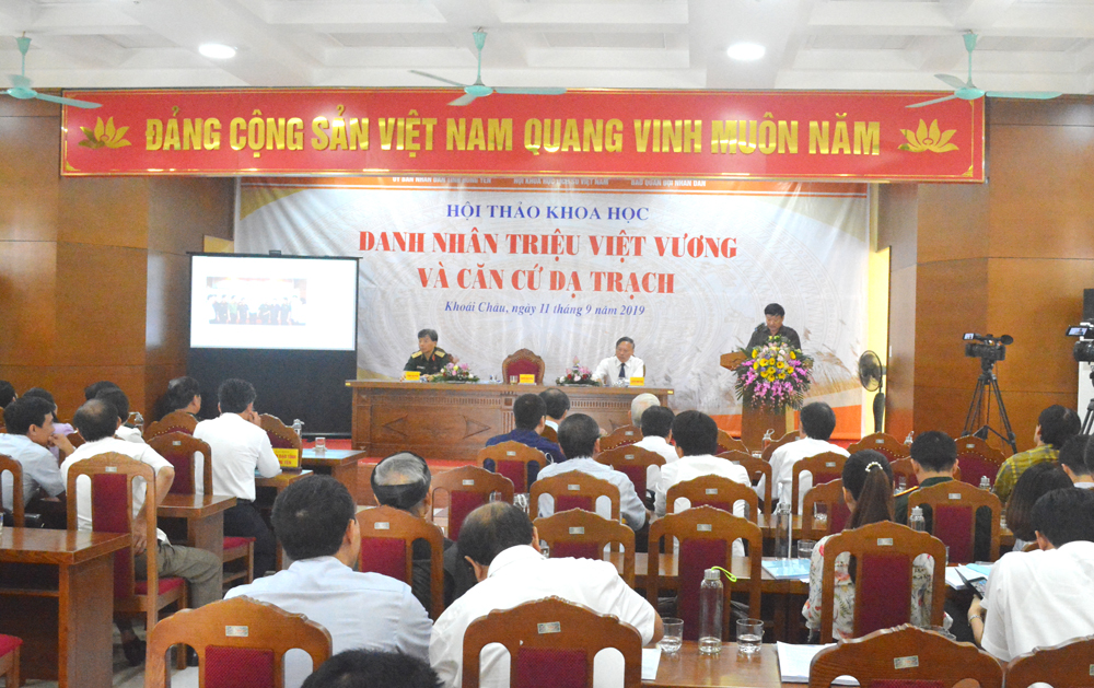 Tổ chức Hội thảo khoa học “Danh nhân Triệu Việt Vương và căn cứ Dạ Trạch”