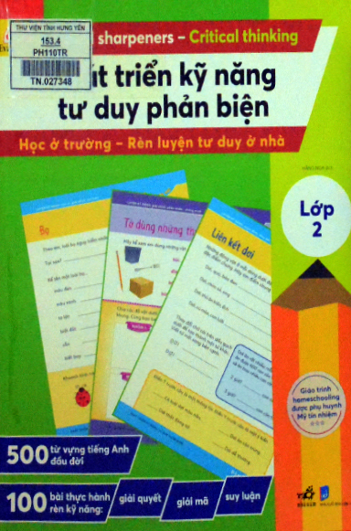 Phát triển kỹ năng tư duy phản biện - lớp 2