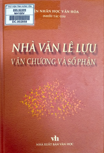 Nhà văn Lê Lựu - Văn chương và số phận