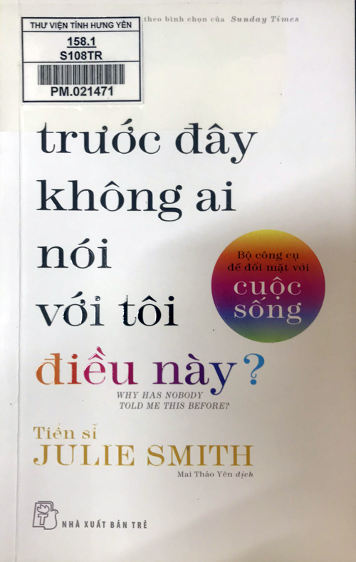 Sao trước đây không ai nói với tôi điều này? 