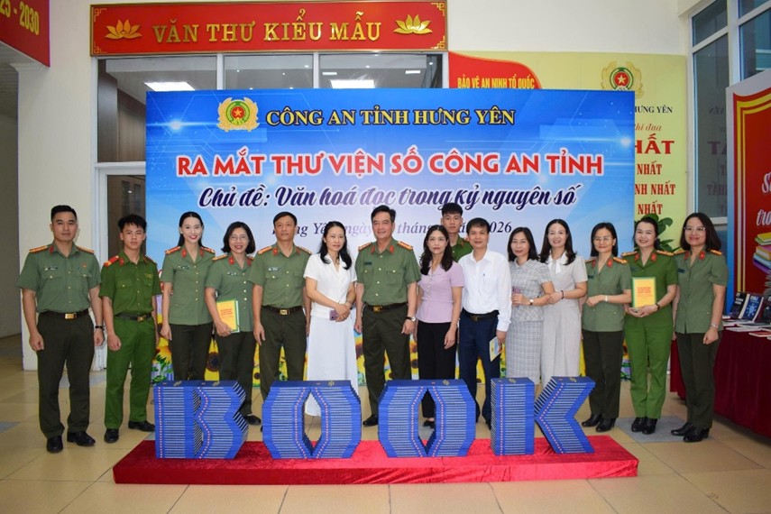 Ra mắt Thư viện số Công an tỉnh Hưng Yên - góp phần thúc đẩy chuyển đổi số và phát triển văn hóa đọc