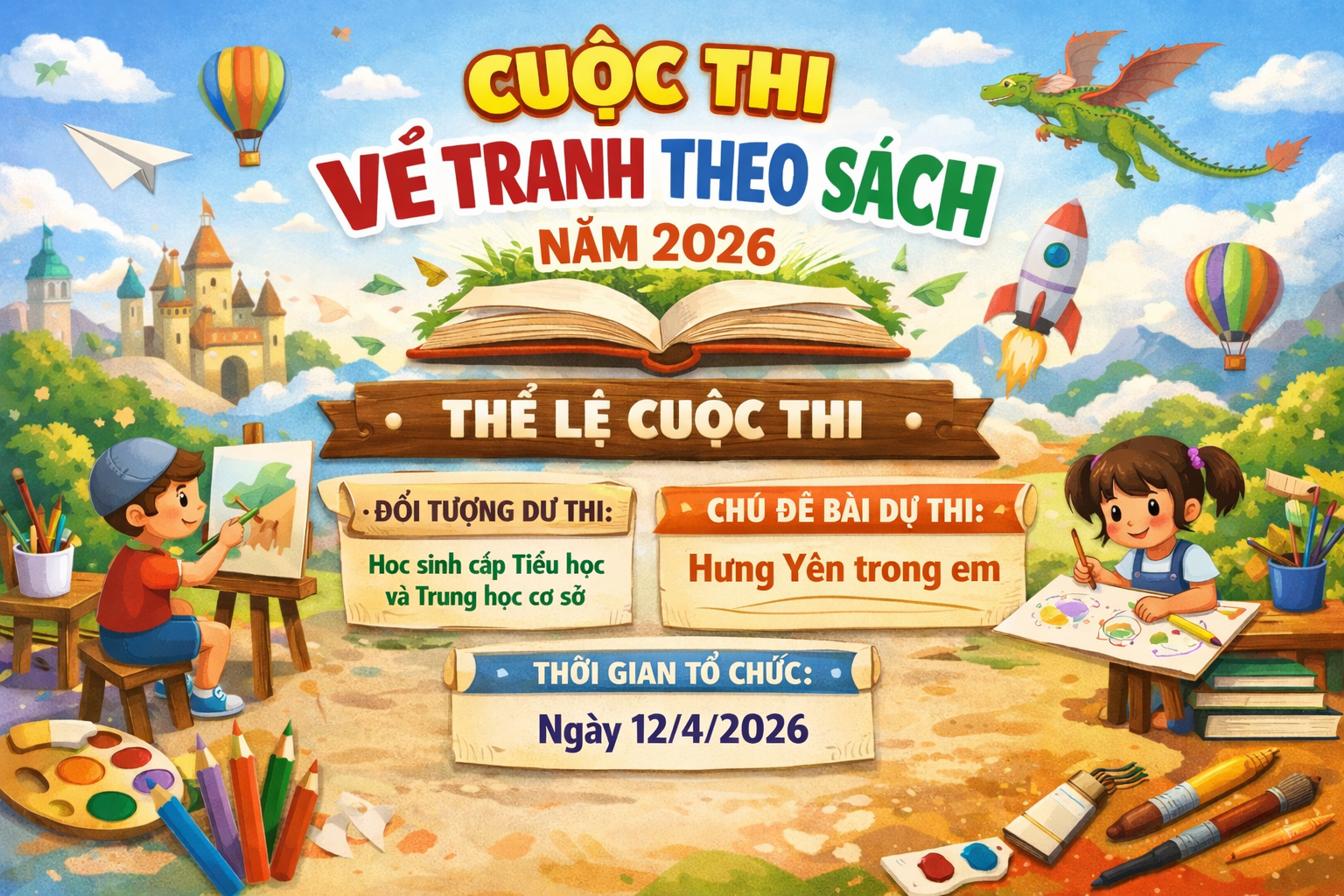 Thể lệ Cuộc thi vẽ tranh theo sách năm 2026
