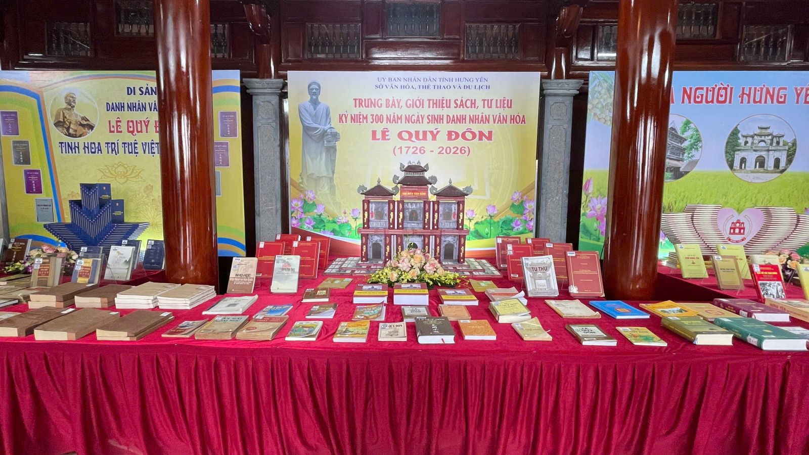 Trưng bày, giới thiệu sách báo, tư liệu tại Lễ kỷ niệm 300 năm Ngày sinh Danh nhân văn hóa Lê Quý Đôn (1726 - 2026)