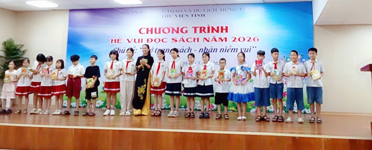 Tổ chức Chương trình hè vui đọc sách năm 2026 với chủ đề: “Mở trang sách - nhận niềm vui”